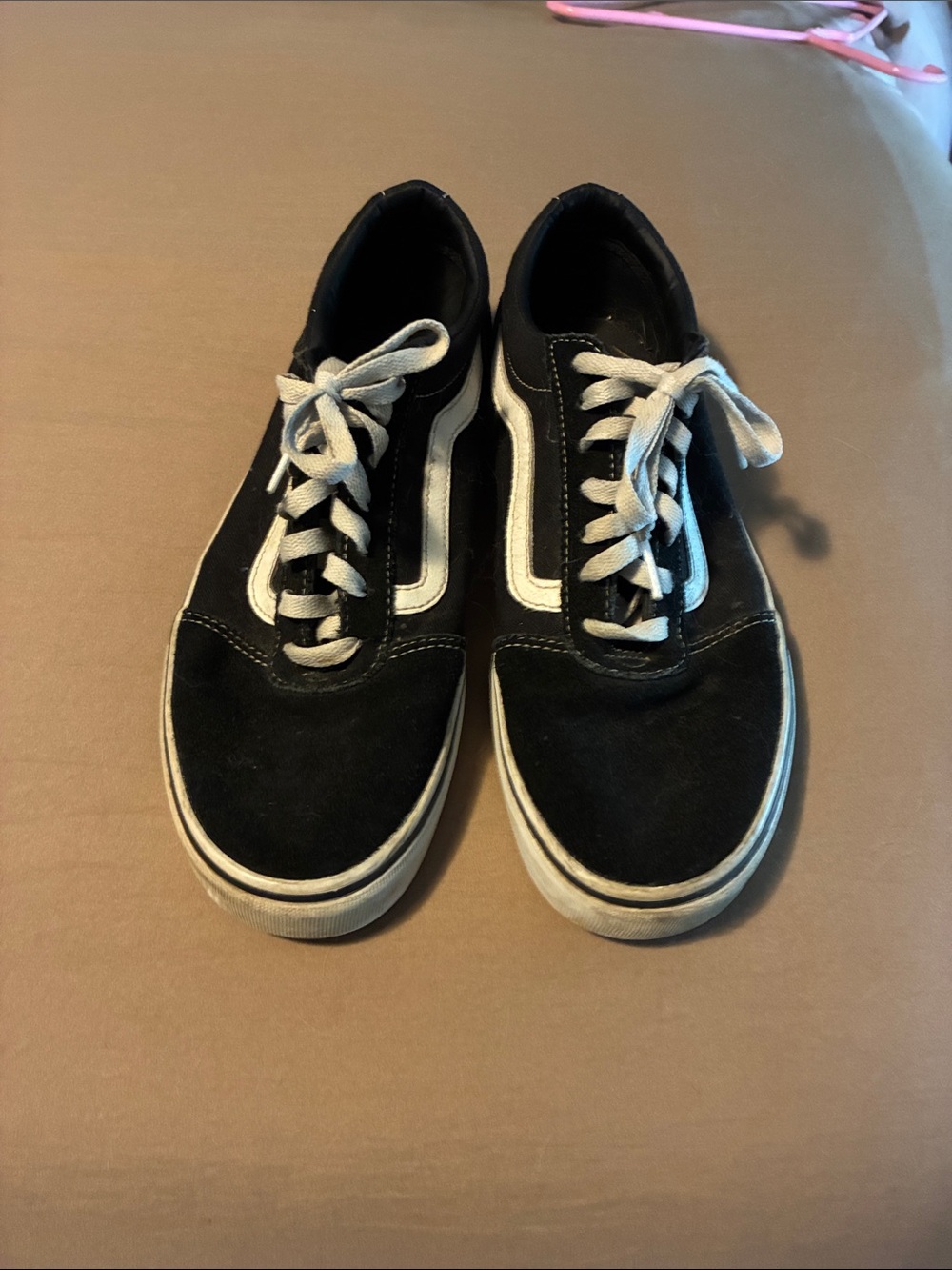 Vans Black and White Old Skool Lace-Up Sneakers